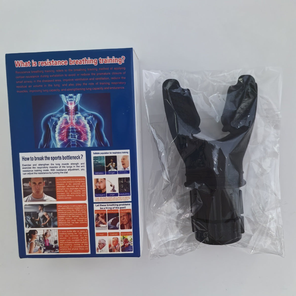 Popular Portable Mouthpiece-Type Lung Capacity Trainer for Copd, Lung Function Improvement Breathing Trainer, Exercise Trainer