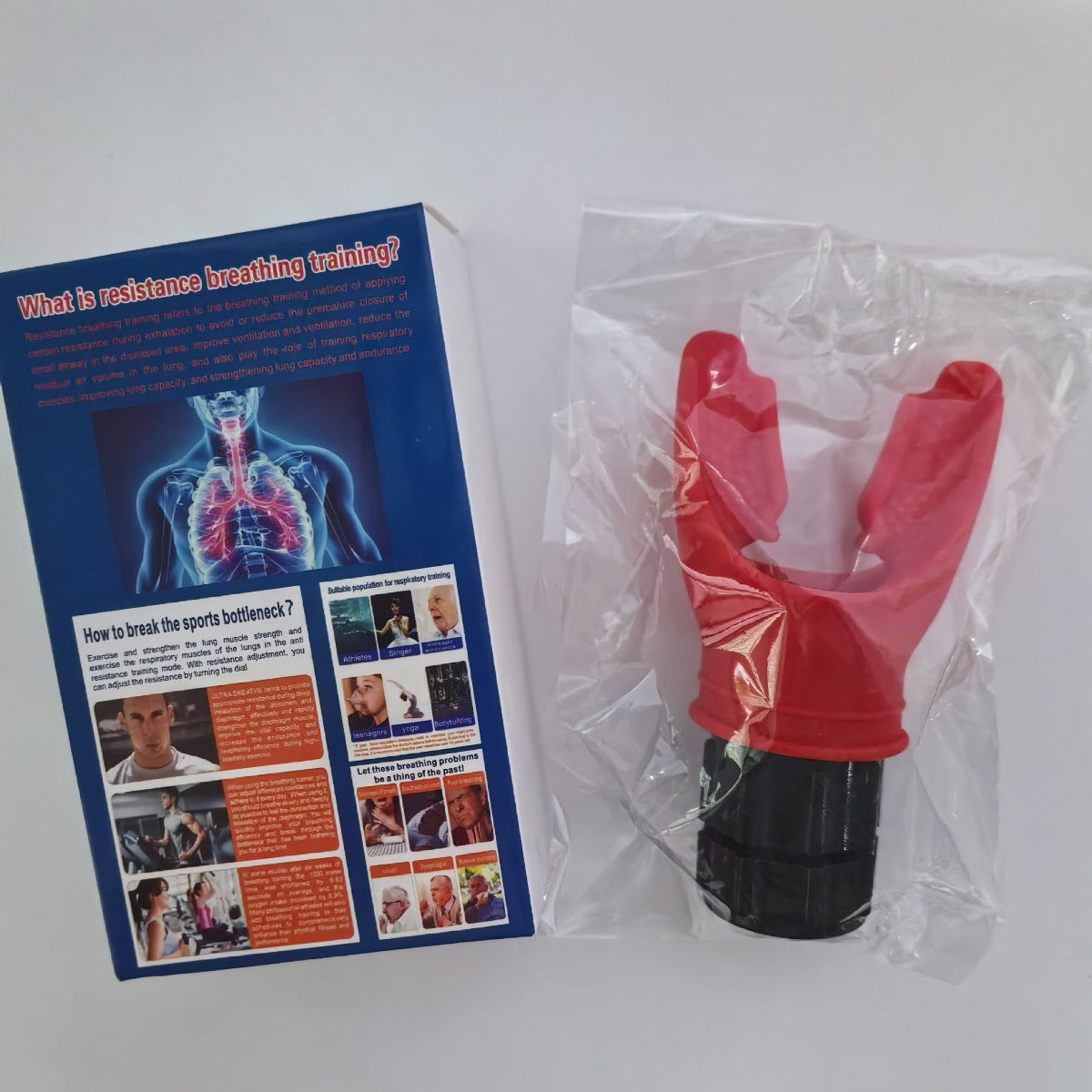 Popular Portable Mouthpiece-Type Lung Capacity Trainer for Copd, Lung Function Improvement Breathing Trainer, Exercise Trainer
