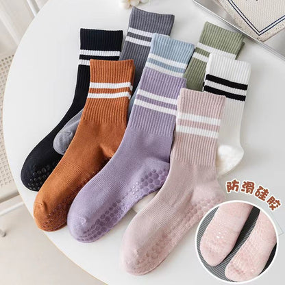 Yoga socks children's mid-tube socks non-slip indoor fitness dispensing socks Pilates women's sports socks